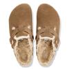 Birkenstock Boston Shearling Suede - Dark Tea